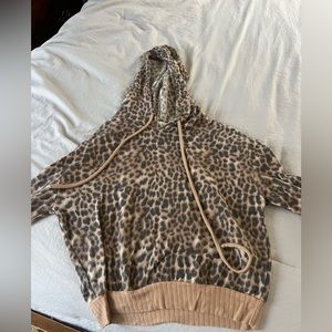 Leopard print hoodie